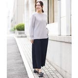 【大きいサイズ/11号サイズあり】センタープレスストレッチワイドパンツ | eur3 | 詳細画像6