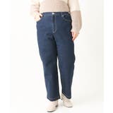 【大きいサイズ】ワイドストレートデニムパンツ | eur3 | 詳細画像3 