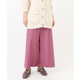 ピンク(03) | 【大きいサイズ】ストレッチワイドパンツ | eur3