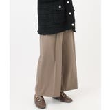 モカ(84) | 【大きいサイズ】ストレッチワイドパンツ | eur3