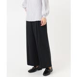 ブラック(94) | 【大きいサイズ】ストレッチワイドパンツ | eur3