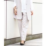 グレージュ(89) | Wクロスストレッチテーパードパンツ | eur3