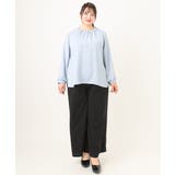 【大きいサイズ/11号サイズあり】カットジョーゼットストレートワイドパンツ | eur3 | 詳細画像14 