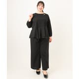 【大きいサイズ/11号サイズあり】カットジョーゼットストレートワイドパンツ | eur3 | 詳細画像17 