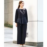 【大きいサイズ/11号サイズあり】カットジョーゼットストレートワイドパンツ | eur3 | 詳細画像4 