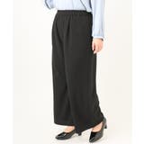 【大きいサイズ/11号サイズあり】カットジョーゼットストレートワイドパンツ | eur3 | 詳細画像6 