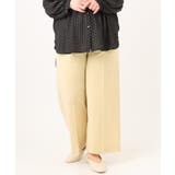 【大きいサイズ】センタープレスワイドパンツ | eur3 | 詳細画像2 