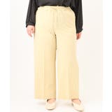 【大きいサイズ】センタープレスワイドパンツ | eur3 | 詳細画像3 