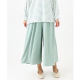 【大きいサイズ】ギャザーフレアパンツ | eur3 | 詳細画像1 