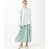 【大きいサイズ】ギャザーフレアパンツ | eur3 | 詳細画像2 