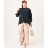 【大きいサイズ】センタープレスワイドパンツ | eur3 | 詳細画像15 