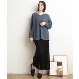 【大きいサイズ】センタープレスワイドパンツ | eur3 | 詳細画像35 