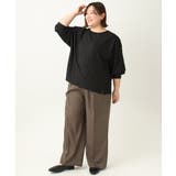 【大きいサイズ】サイロツイルワイドストレートパンツ | eur3 | 詳細画像10 