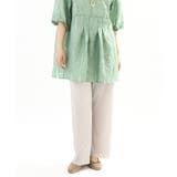 【大きいサイズ/セルフカット可】ジャージープリーツパンツ | eur3 | 詳細画像1 