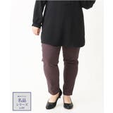 ダークブラウン(87) | さらさらストレッチテーパードパンツ | eur3