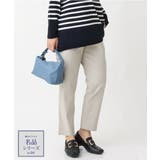 ライトグレー(91) | 【大きいサイズ】さらさらストレッチストレートパンツ | eur3