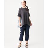 【大きいサイズ/接触冷感】カットレングスストレッチデニム | eur3 | 詳細画像21 