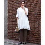 【大きいサイズ/セルフカット可】プリーツパンツ | eur3 | 詳細画像3 