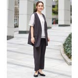 【大きいサイズ/接触冷感】カノコタックテーパードパンツ | eur3 | 詳細画像13 