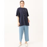 【大きいサイズ/接触冷感】カノコタックテーパードパンツ | eur3 | 詳細画像2 