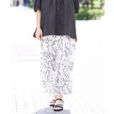 【大きいサイズ/a.v.v×eur3】リーフプリントパンツ | eur3 | 詳細画像2 