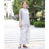 【大きいサイズ/a.v.v×eur3】リーフプリントパンツ | eur3 | 詳細画像4 