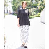 【大きいサイズ/a.v.v×eur3】リーフプリントパンツ | eur3 | 詳細画像5 