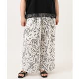 【大きいサイズ/a.v.v×eur3】リーフプリントパンツ | eur3 | 詳細画像6 