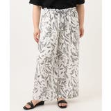 【大きいサイズ/a.v.v×eur3】リーフプリントパンツ | eur3 | 詳細画像8 