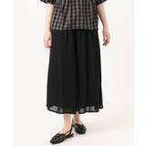 ブラック | 【大きいサイズ】シア―ワイドパンツ | eur3