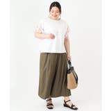 【大きいサイズ】レーヨン麻ワイドパンツ | eur3 | 詳細画像14 