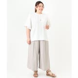 【大きいサイズ】レーヨン麻ワイドパンツ | eur3 | 詳細画像24 