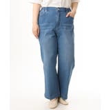 【大きいサイズ/接触冷感】ストレートワイドデニムパンツ | eur3 | 詳細画像3