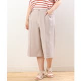 【大きいサイズ】リネンライクキュロットパンツ | eur3 | 詳細画像7 