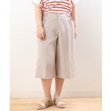 【大きいサイズ】リネンライクキュロットパンツ | eur3 | 詳細画像8 