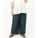 【大きいサイズ/接触冷感】ナイロンストレッチワイドパンツ | eur3 | 詳細画像6 