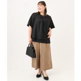 【大きいサイズ/接触冷感】エステルストレッチワイドパンツ | eur3 | 詳細画像20 