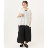 【大きいサイズ/接触冷感】エステルストレッチワイドパンツ | eur3 | 詳細画像31 