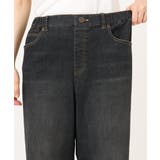 【WEB先行販売】【大きいサイズ/洗える】カーブシルエットデニムパンツ | eur3 | 詳細画像22