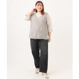 【WEB先行販売】【大きいサイズ/洗える】カーブシルエットデニムパンツ | eur3 | 詳細画像33