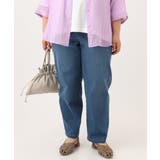 【WEB先行販売】【大きいサイズ/洗える】カーブシルエットデニムパンツ | eur3 | 詳細画像7