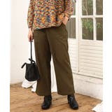 カーキ(36) | 【大きいサイズ】ストレッチベイカーパンツ | eur3