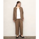 【大きいサイズ/11号サイズあり】ソフィーツイルセンタープレスパンツ | eur3 | 詳細画像2 