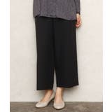 ブラック(94) | 【大きいサイズ/11号サイズあり】ソフィーツイルセンタープレスパンツ | eur3