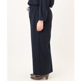 【大きいサイズ/洗える/セットアップ対応】カットジョーゼットワイドパンツ | eur3 | 詳細画像7