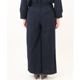 【大きいサイズ/洗える/セットアップ対応】カットジョーゼットワイドパンツ | eur3 | 詳細画像8