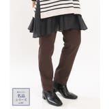 ブラウン(87) | 【シリーズ累計販売1万5千枚！】【大きいサイズ】さらさらストレッチテーパードパン… | eur3