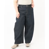 【大きいサイズ】カーブデニムパンツ | eur3 | 詳細画像2