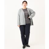 【大きいサイズ】さらさらストレッチ裏起毛ストレートパンツ | eur3 | 詳細画像13