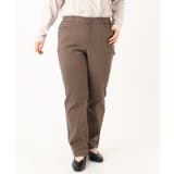 【大きいサイズ】さらさらストレッチ裏起毛ストレートパンツ | eur3 | 詳細画像15